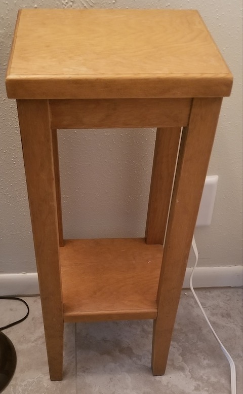 Wood plant stand