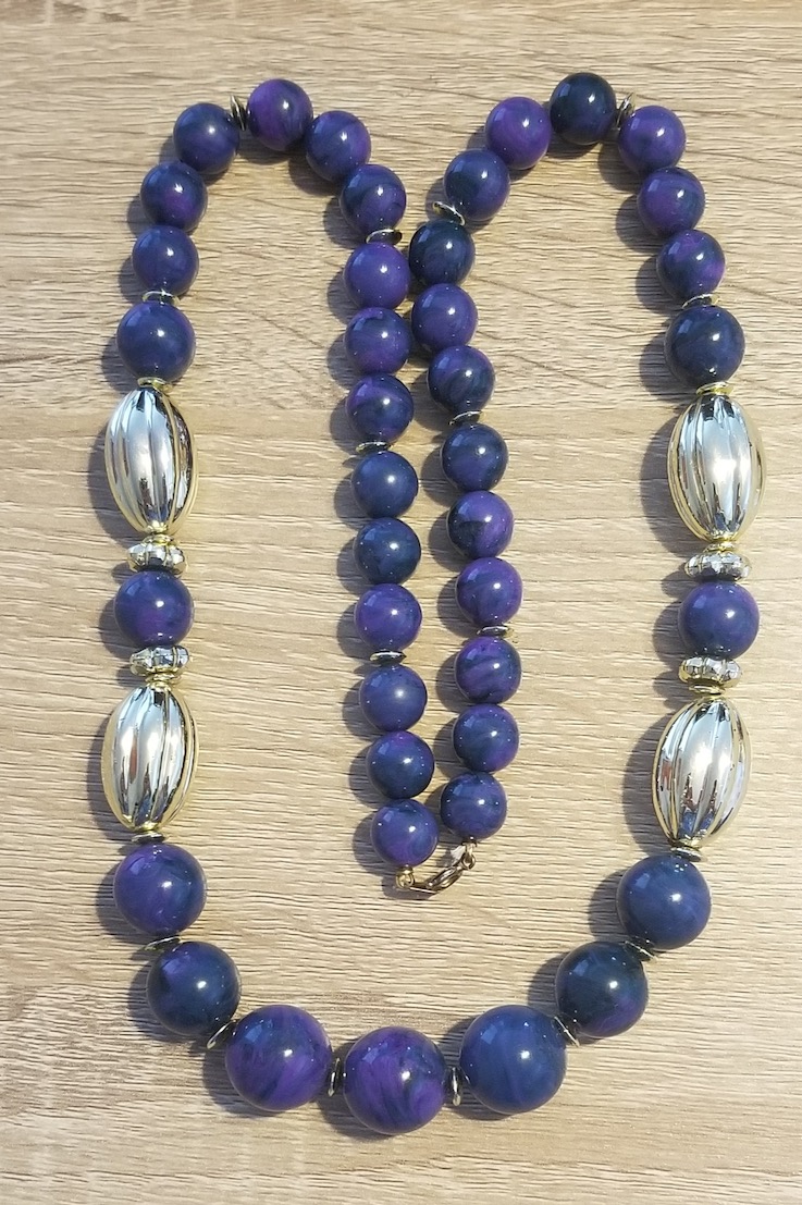 cobalt blue + silver